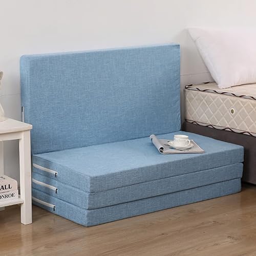 Faltbare Matratze für Paare Waschbarer Bezug Doppelseitig Gästebett Perfekt für Camping Reisen und Schlafsofa Platzsparendes Design Bequeme Bodenmatratze von Generisch