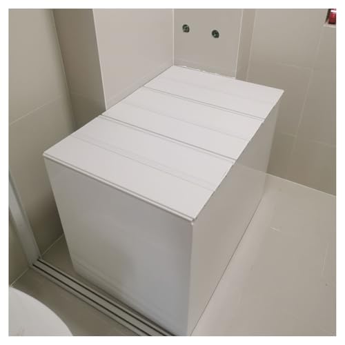 Faltbare PVC-Badewannenabdeckung, staubdichte Isolierplatte mit Handy- und Tablet-Halterung, unterstützt 40 kg, perfekt für 70 x 60 x 1,2 cm große Badewannen, platzsparendes Design Faltbare PVC-Badewannenabdeckung, staubdichte Isolierplatte mit Handy- und Tablet-Halterung, unterstützt 40 kg, perfekt für 70 x 60 x 1,2 cm große Badewannen, platzsparendes Design von Generisch