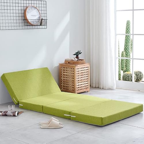 Faltbare Schaumstoffmatratze – 200 cm langes tragbares Futonbett, rutschfeste Unterseite, abnehmbarer Bezug, ideale Schlaflösung für Gäste, platzsparendes Design für einfache Lagerung von Generisch
