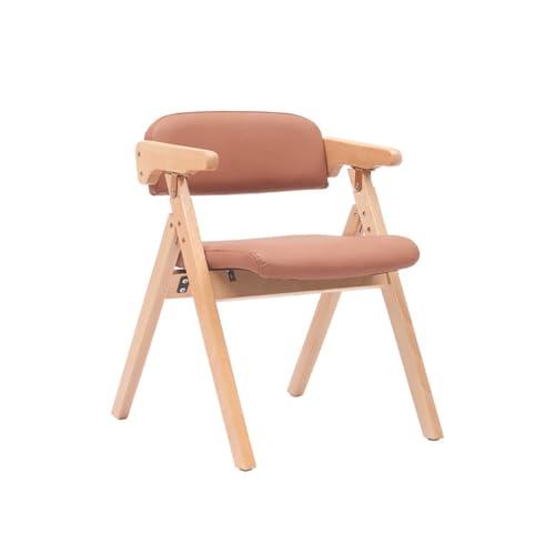 Faltbare Stühle mit Armlehnen – Mitte des Jahrhunderts zusammenklappbares Design, gepolsterter Sitz und Rückenlehne, kein Zusammenbau erforderlich, perfekt für Küche, Wohnzimmer, Party, Arbeitszimmer von Generisch