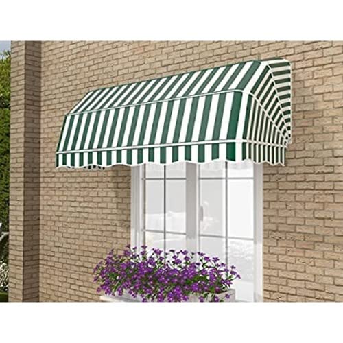 Faltbare Terrassenmarkise für Türen & Fenster, wasserdichtes Polyester-Vordach, Grün & Weiß, 100 x 100 x 100 cm, verzinkte Rohrstütze für einfache Installation Faltbare Terrassenmarkise für Türen & Fenster, wasserdichtes Polyester-Vordach, Grün & Weiß, 100 x 100 x 100 cm, verzinkte Rohrstütze für einfache Installation von Generisch