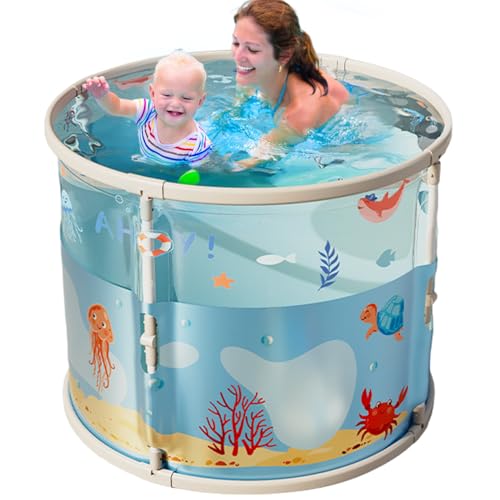 Faltbare Wanne – Einweichbadewanne – großer faltbarer Pool, tragbare heiße kalte Badewanne für Reisen, Outdoor, Kinder, Erwachsene, Camping von Generisch