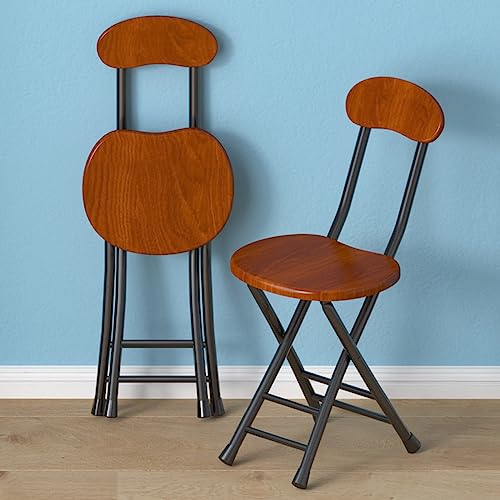 Faltbare hohe Küchenhocker, tragbare Barhocker mit Rückenlehne und Fußstütze, ideal für Outdoor-Küchen, Cafés und Essbereiche – platzsparende Sitzlösung von Generisch