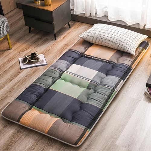 Faltbare japanische Futon-Bodenmatratze, für Erwachsene, Gästebett, Schlafsaal und Camping, kompakte Boden-Isomatte, verdickte, tragbare Tatami-Matte Faltbare japanische Futon-Bodenmatratze, für Erwachsene, Gästebett, Schlafsaal und Camping, kompakte Boden-Isomatte, verdickte, tragbare Tatami-Matte von Generisch
