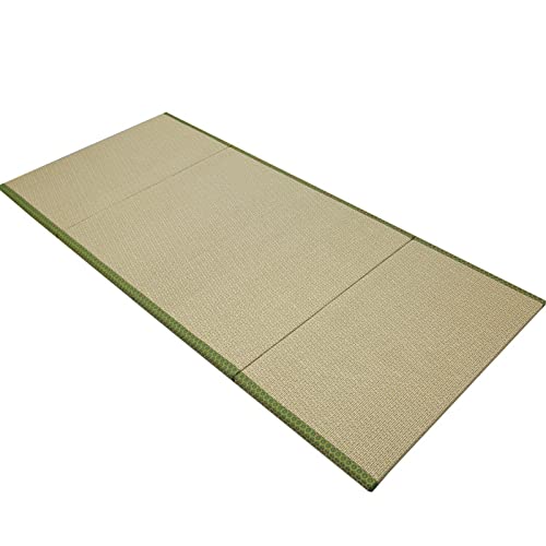 Faltbare japanische Matte Rush Grass Bodenmatratze, tragbar, Futon zum Schlafen und Sitzen, aufrollbares Design, 150 x 200 cm, ideal für minimalistisches Wohnen und Gästegebrauch Faltbare japanische Matte Rush Grass Bodenmatratze, tragbar, Futon zum Schlafen und Sitzen, aufrollbares Design, 150 x 200 cm, ideal für minimalistisches Wohnen und Gästegebrauch von Generisch