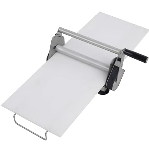 Faltbare manuelle Teigschneidemaschine, Edelstahl Tischplatte Teigroller mit einstellbarer Dicke für Pizza, Croissants, Gebäck, Fondant, kommerzielle und private Nutzung Faltbare manuelle Teigschneidemaschine, Edelstahl Tischplatte Teigroller mit einstellbarer Dicke für Pizza, Croissants, Gebäck, Fondant, kommerzielle und private Nutzung von Generisch