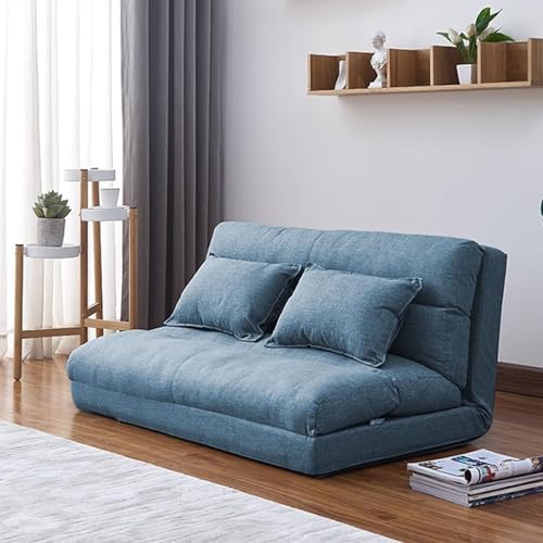 Faltbare multifunktionale Couch mit verstellbarer Rückenlehne und Armlehne, tragbare Matratze für Wohnzimmer & Gästewohnheim, platzsparendes blaues Schlafsofa Faltbare multifunktionale Couch mit verstellbarer Rückenlehne und Armlehne, tragbare Matratze für Wohnzimmer & Gästewohnheim, platzsparendes blaues Schlafsofa von Generisch