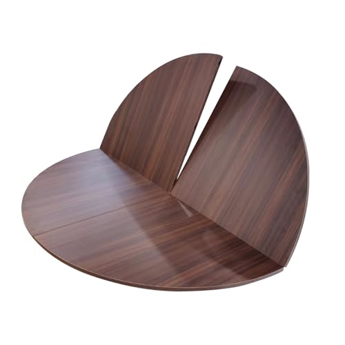 Faltbare runde Holztischplatte, erweiterbares Design für platzsparende Verwendung, ideal als Ersatz oder temporäre Nutzung Faltbare runde Holztischplatte, erweiterbares Design für platzsparende Verwendung, ideal als Ersatz oder temporäre Nutzung von Generisch