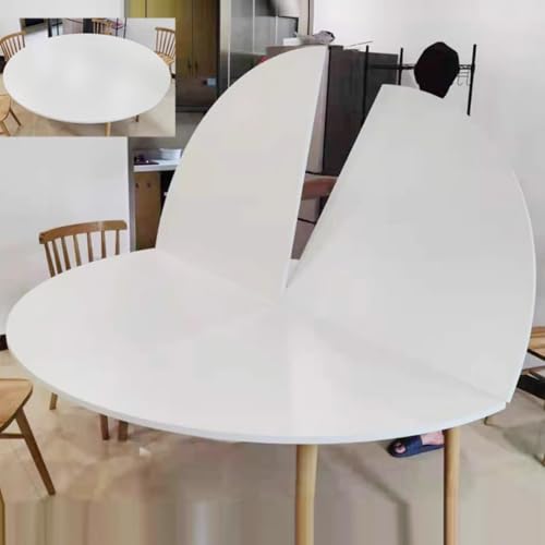Faltbare runde Holztischplatte, platzsparendes Design für einfache Lagerung, perfekt für Zuhause und Event von Generisch