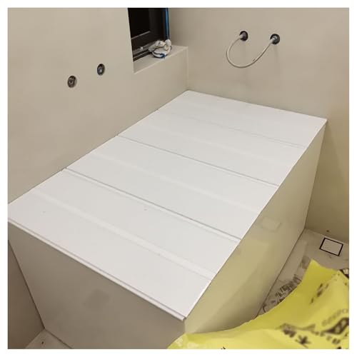 Faltbare staubdichte Badewannenabdeckung und Spa-Isolierplatte, 40 kg Tragkraft, multifunktionales Badewannen-Tablett mit Handy- und Tablet-Halterung (80 x 165 x 1,2 cm) von Generisch