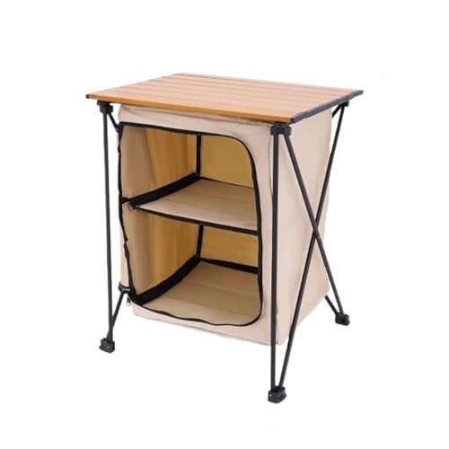 Faltbarer Aufbewahrungsschrank für den Außenbereich, tragbarer Campingbehälter, Picknicktisch, Outdoor-Ausrüstung, platzsparende Aufbewahrungslösung Faltbarer Aufbewahrungsschrank für den Außenbereich, tragbarer Campingbehälter, Picknicktisch, Outdoor-Ausrüstung, platzsparende Aufbewahrungslösung von Generisch