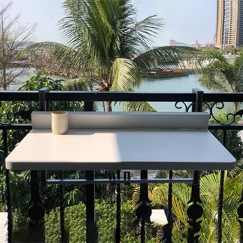 Faltbarer Balkontisch Wandmontierter Verstellbarer kompakter Outdoor-Beistelltisch für kleine Räume, witterungsbeständiger Garten Faltbarer Balkontisch Wandmontierter Verstellbarer kompakter Outdoor-Beistelltisch für kleine Räume, witterungsbeständiger Garten von Generisch