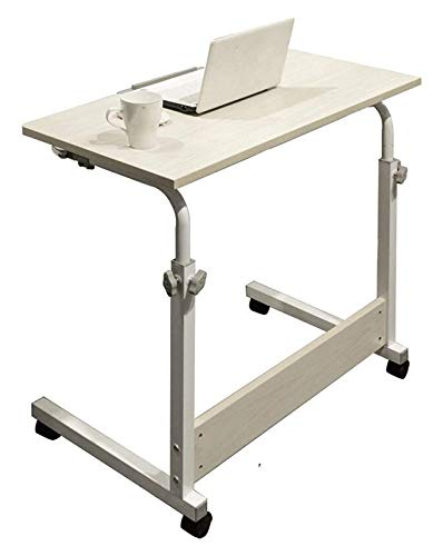 Faltbarer Betttablett Tisch zum Essen & Laptops - Multifunktionaler Laptop-Schreibtisch Beweglicher Computertisch mit neigbarer Oberfläche Beige 60x50cm - Ideal für den Heimgebrauch von Generisch