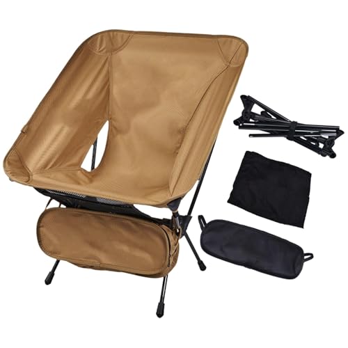Faltbarer Campingstuhl | Faltbarer Campingstuhl | Leichter Klappstuhl | Rucksack Strandsitz Ergonomischer Outdoor Stuhl Outdoor Sport Sitz Kompakter Campingstuhl Reise Klappstuhl von Generisch