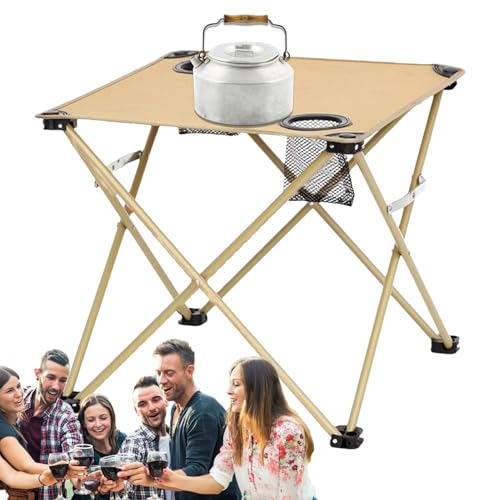 Faltbarer Campingtisch, Klapptisch mit 2 Becherhaltern, Outdoor Tragbarer Schreibtisch Camping Zubehör für Wandern Reisen Angeln Picknick Terrasse Balkon Hof Garten Home Dining Faltbarer Campingtisch, Klapptisch mit 2 Becherhaltern, Outdoor Tragbarer Schreibtisch Camping Zubehör für Wandern Reisen Angeln Picknick Terrasse Balkon Hof Garten Home Dining von Generisch
