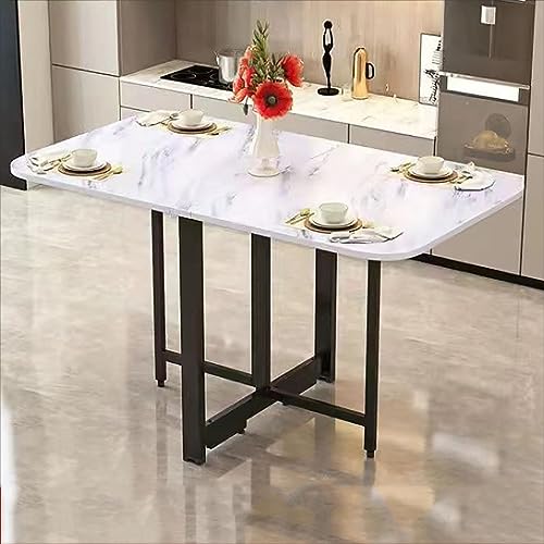 Faltbarer Drop Leaf Esstisch - Holz Erweiterbar Küchentisch Platzsparende Multifunktionsmöbel 3 Konfigurationen für Wohnzimmer & Küche von Generisch