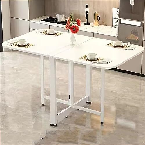 Faltbarer Drop Leaf Esstisch - Holz Erweiterbar Küchentisch Platzsparende Multifunktionsmöbel 3 Konfigurationen für Wohnzimmer & Küche von Generisch
