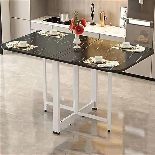 Faltbarer Drop Leaf Esstisch - Holz Erweiterbar Küchentisch Platzsparende Multifunktionsmöbel 3 Konfigurationen für Wohnzimmer & Küche von Generisch