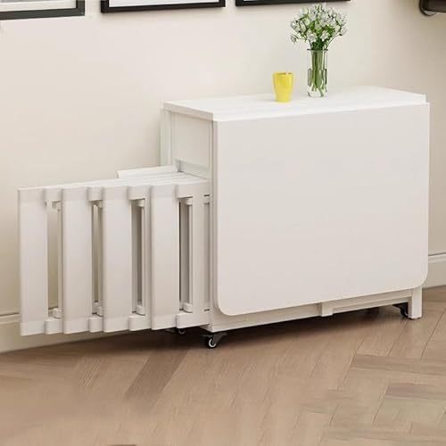 Faltbarer Esstisch Set mit 4 Stühlen und Aufbewahrungsschublade, platzsparendes Drop Leaf Design für kompakte Wohnbereiche von Generisch
