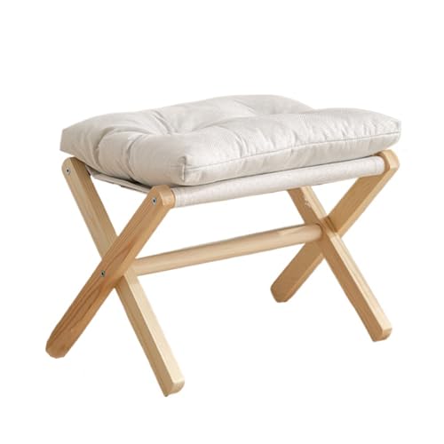 Faltbarer Fußhocker aus Massivholz, moderner Schuhhocker für Eingangsbereich, Wohnzimmer oder Schlafzimmer, platzsparendes Design Faltbarer Fußhocker aus Massivholz, moderner Schuhhocker für Eingangsbereich, Wohnzimmer oder Schlafzimmer, platzsparendes Design von Generisch