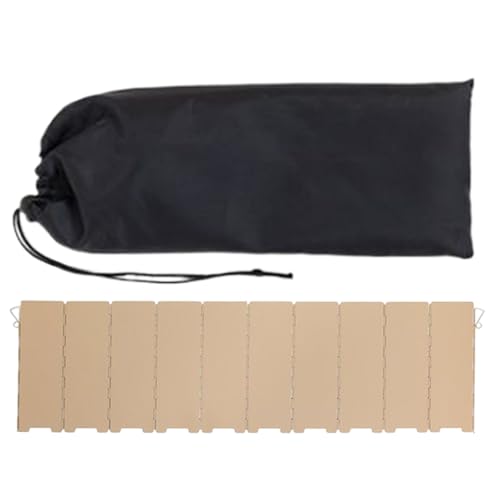 Faltbarer Herd Windschutz, Panel Metall Herd Wind, Wärme Camping Zubehör, Aufbewahrungstasche inklusive, widerstandsfähig für Outdoor-Wandern, Rucksackreisen, 29 x 12 x 5 cm Faltbarer Herd Windschutz, Panel Metall Herd Wind, Wärme Camping Zubehör, Aufbewahrungstasche inklusive, widerstandsfähig für Outdoor-Wandern, Rucksackreisen, 29 x 12 x 5 cm von Generisch