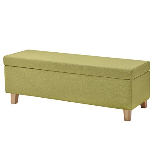 Faltbarer Hocker mit Aufbewahrungsbox, groß, quadratisch, Fußhocker mit Holzbeinen, multifunktionaler Gartenhocker mit abnehmbarem Deckel, 120 x 40 x 42 cm, Beige Faltbarer Hocker mit Aufbewahrungsbox, groß, quadratisch, Fußhocker mit Holzbeinen, multifunktionaler Gartenhocker mit abnehmbarem Deckel, 120 x 40 x 42 cm, Beige von Generisch