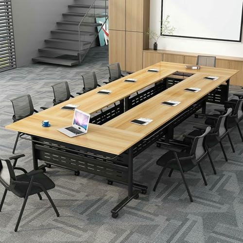 Faltbarer Konferenztisch mit Rollen, mobiles Flip-Top-Design für Büro, Trainingsraum und Klassenzimmer Faltbarer Konferenztisch mit Rollen, mobiles Flip-Top-Design für Büro, Trainingsraum und Klassenzimmer von Generisch
