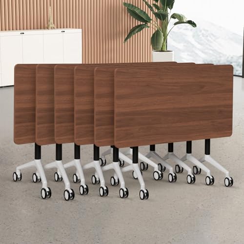Faltbarer Konferenztisch mit Rollen, modernes großes Zimmer Flip-Top-Design für Büro, Klassenzimmer und Seminartraining von Generisch