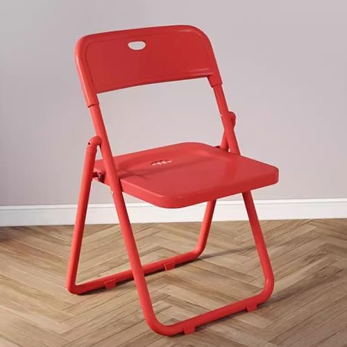 Faltbarer Kunststoffstuhl mit Rückenlehne, stapelbarer Metallrahmen, Konferenzstuhl, platzsparendes Design für Veranstaltungen, Büro, Hochzeiten, armlose Schreibtisch-Sitzgelegenheiten (Farboptionen) Faltbarer Kunststoffstuhl mit Rückenlehne, stapelbarer Metallrahmen, Konferenzstuhl, platzsparendes Design für Veranstaltungen, Büro, Hochzeiten, armlose Schreibtisch-Sitzgelegenheiten (Farboptionen) von Generisch