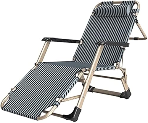 Faltbarer Managerstuhl – bequemer Outdoor/Indoor-Liegestuhl Tragbarer Lounge- und Reisestuhl für Terrasse, Strand und Hof, Entspannung, ergonomische Klappliege von Generisch