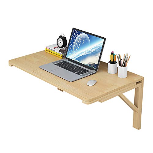 Faltbarer Nachttisch, Holz, Wandmontage, Laptop-Schreibtisch, kompakter Ess- und Arbeitstisch, tragbarer Computer-Arbeitsplatz, platzsparende Möbel für Zuhause und Büro von Generisch