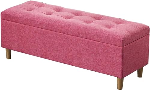 Faltbarer Ottomane mit Scharnierdeckel, vielseitiger Schuhwechselhocker, robuste Massivholzbeine, ideal für Zuhause, Schlafzimmer, Aufbewahrungslösung Faltbarer Ottomane mit Scharnierdeckel, vielseitiger Schuhwechselhocker, robuste Massivholzbeine, ideal für Zuhause, Schlafzimmer, Aufbewahrungslösung von Generisch