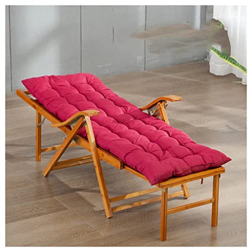 Faltbarer Outdoor Lounge Sessel mit Ottomane Verstellbarer 5-Positionen-Holzstuhl für Wohnzimmer Rosa Größe B - Ideal für Entspannung und Komfort von Generisch