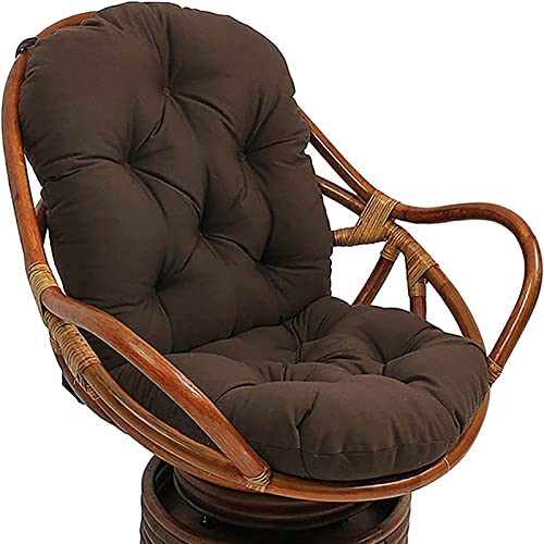 Faltbarer Outdoor-Schaukelstuhl mit Kissen, 120 x 60 cm, Terrassenwippe, waschbare Bänder, verstellbare Kissen für Rattanmöbel, perfekt für Terrasse und Garten von Generisch