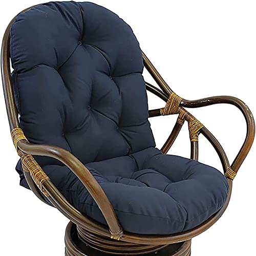 Faltbarer Outdoor-Schaukelstuhl mit Kissen, 120 x 60 cm, waschbare Kissen für Terrassen-Schaukelstühle, bequeme Liegesitz mit Bändern, perfekt für Entspannung von Generisch