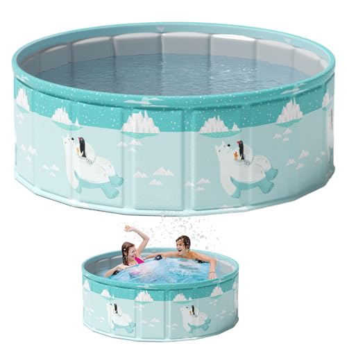 Faltbarer Pool – nicht aufblasbare faltbare Badewanne, tragbares Planschbecken | Kinderschwimmwanne für Kleinkinder, Hunde, Erwachsene, Hinterhof, Outdoor-Spiele, Familienbadespaß Faltbarer Pool – nicht aufblasbare faltbare Badewanne, tragbares Planschbecken | Kinderschwimmwanne für Kleinkinder, Hunde, Erwachsene, Hinterhof, Outdoor-Spiele, Familienbadespaß von Generisch