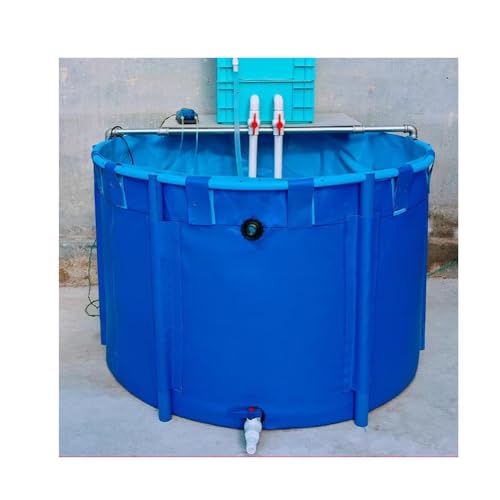 Faltbarer Rahmen Swimmingpool, strapazierfähiges, reißfestes wasserdichtes Segeltuch für Garten, Terrasse, Wasserspeicher im Freien von Generisch