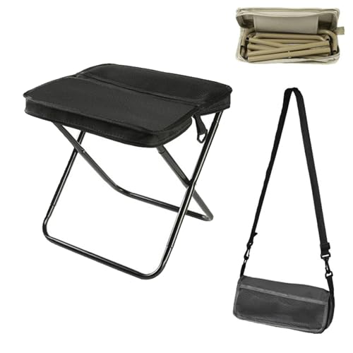 Faltbarer Rucksackhocker – Mini-Outdoor-Campingstuhl mit Tragetasche mit Reißverschluss, perfekt zum Angeln, Reisen und Picknicks Faltbarer Rucksackhocker – Mini-Outdoor-Campingstuhl mit Tragetasche mit Reißverschluss, perfekt zum Angeln, Reisen und Picknicks von Generisch