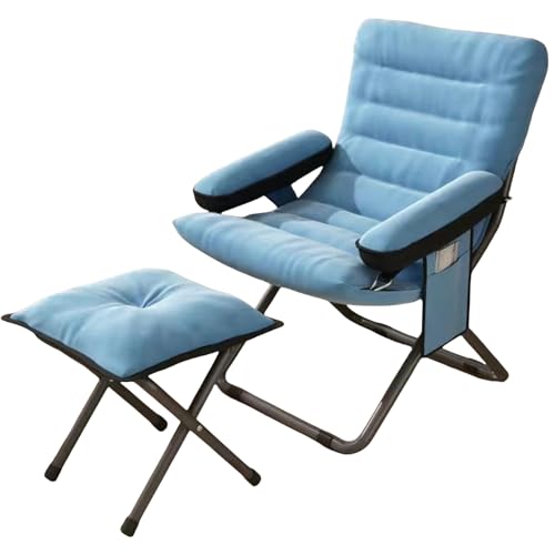 Faltbarer Sessel mit verstellbarer Sitzhöhe, große Aufbewahrungstaschen, bequemer Loungesessel für Wohnzimmer, Schlafzimmer, Büro, Balkon, 2 Stück Faltbarer Sessel mit verstellbarer Sitzhöhe, große Aufbewahrungstaschen, bequemer Loungesessel für Wohnzimmer, Schlafzimmer, Büro, Balkon, 2 Stück von Generisch