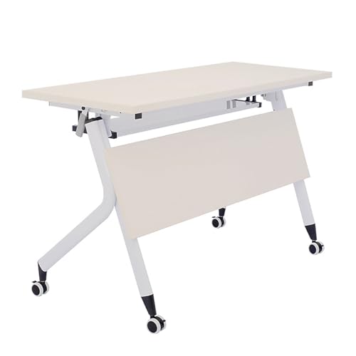 Faltbarer Sitzungssaal Tisch Set Mobiler Flip Top Trainingstisch mit feststellbaren Rädern Multifunktionaler rechteckiger Schreibtisch für Büro & Konferenzraum Platzsparendes Design Faltbarer Sitzungssaal Tisch Set Mobiler Flip Top Trainingstisch mit feststellbaren Rädern Multifunktionaler rechteckiger Schreibtisch für Büro & Konferenzraum Platzsparendes Design von Generisch