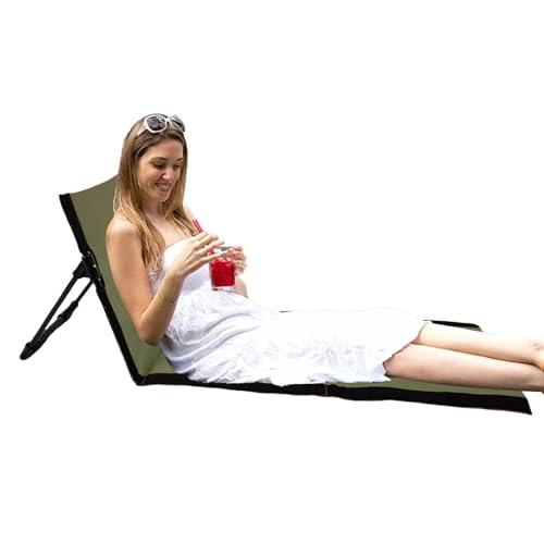 Faltbarer Strandstuhl - Klappmatte Strandkorb Liegen - Tragbarer Klappkissen Sitz für Wandern Camping Faltbarer Strandstuhl - Klappmatte Strandkorb Liegen - Tragbarer Klappkissen Sitz für Wandern Camping von Generisch