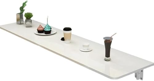 Faltbarer Wand-Arbeitstisch, kompakter tragbarer Küchentisch, schwimmender Holzschreibtisch, klein, 50 x 20 cm, platzsparendes Design für Zuhause, Büro oder Küche von Generisch