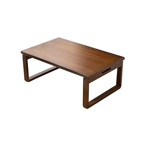 Faltbarer japanischer Bambus-Bodentisch, 60 x 40 x 26 cm, perfekt für Meditation, Entspannung, vielseitiger Tee-/Couchtisch für Wohn- und Schlafzimmer, platzsparendes Design von Generisch