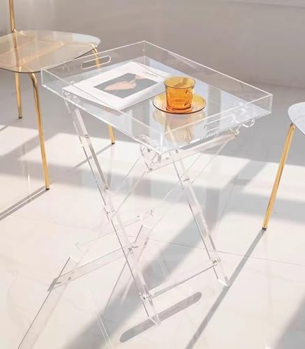 Faltbarer quadratischer Couchtisch aus Acryl – modernes Design für kleine Räume, ideal für Nachttisch, Balkon, Terrasse, Wohnzimmer, Schlafzimmer, Garten im Freien & – YYuan Faltbarer quadratischer Couchtisch aus Acryl – modernes Design für kleine Räume, ideal für Nachttisch, Balkon, Terrasse, Wohnzimmer, Schlafzimmer, Garten im Freien & – YYuan von Generisch