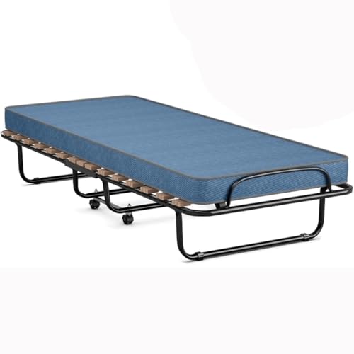 Faltbares Bett mit Memory-Foam-Matratze – Tragbares Gästebett für Erwachsene, einfach zu verstauen und praktisch für kleine Räume, ideal für zusätzliche Schlafarrangements von Generisch