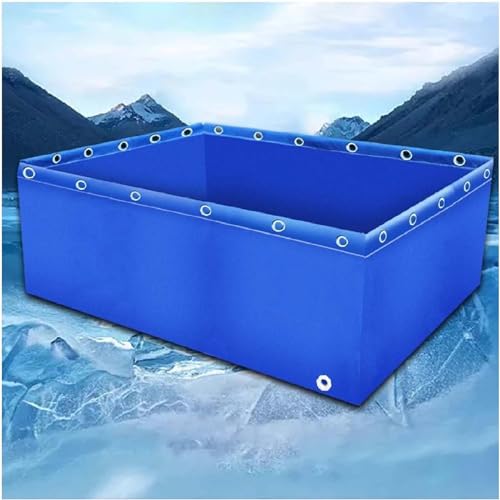 Faltbares PVC-Aquarium mit Ablassventil, multifunktionaler Wassertank für Garten, Pool und Notfall, perfekt für Fischzucht und Wasserspeicherung von Generisch