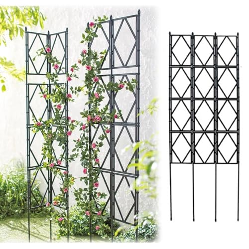 Faltbares Rankgitter für Kletterpflanzen, Gemüse, Blumen und Obst, ideal für Innen- und Außendekoration von Generisch