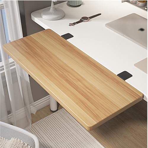 Faltbares Schreibtischregal mit Klemme, platzsparender Nizer für Zuhause und Büro, Gaming-Schreibtischablage, Kopfhörerständer, helles Walnussholz-Finish, 60 x 24 cm Faltbares Schreibtischregal mit Klemme, platzsparender Nizer für Zuhause und Büro, Gaming-Schreibtischablage, Kopfhörerständer, helles Walnussholz-Finish, 60 x 24 cm von Generisch