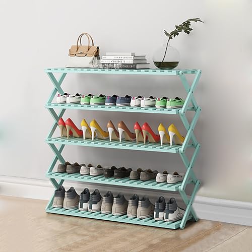 Faltbares Schuhregal aus Bambus, multifunktional, für Kleidung und Schuhe, Holz-Schuhregal für Schrank, platzsparender Schuhhalter für Zuhause und Eingangsbereich Faltbares Schuhregal aus Bambus, multifunktional, für Kleidung und Schuhe, Holz-Schuhregal für Schrank, platzsparender Schuhhalter für Zuhause und Eingangsbereich von Generisch