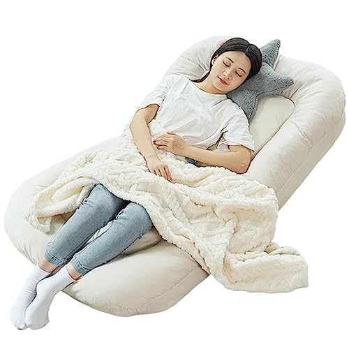Faltbares Sitzsack-Bett mit verstellbarer Festigkeit, waschbarer rutschfester Bezug, für Menschen und Haustiere Komfort von Generisch